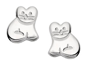 Cat Stud Earrings 060111