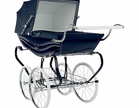 Balmoral Pram, Navy Gloss