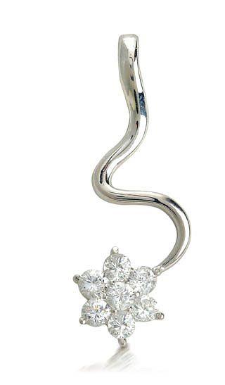 CZ Star Pendant & Chain (638)