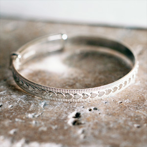 Heart Expanding Baby Bangle