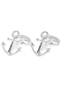 Plated Anchor Cufflinks N12-FB-SP