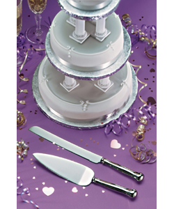 Plated Cake Server Set