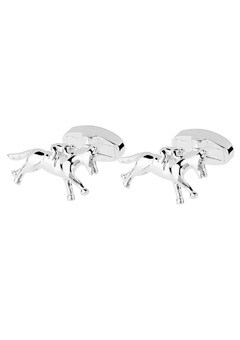 Plated Horse Cufflinks N121-FB-SP