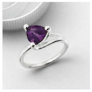 Purple Cubic Zirconia Ring