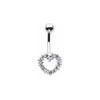 SILVER Romance Navel Bar