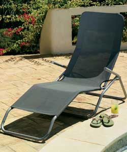 SILVER Steel Frame Textoline Recliner