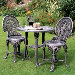 Silver Table & Chairs