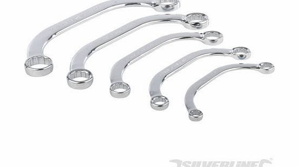 Silverline Tools Silverline 945235 Obstruction Spanner Set 5-Piece 8 - 22mm