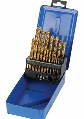 Silverline Tools Silverline DS49 HSS Titanium-Coated Bit Set 19-Piece