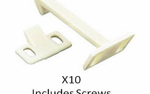 Simple DIY 10 x Child Safety Catch Child Lock Cupboard Door Drawer Lock Catches   Screws