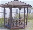 Gazebo: 2500 x 2500 x 3500 - Natural wood