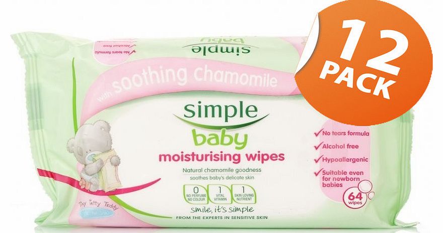 Moisturising Baby Wipes 12 Pack