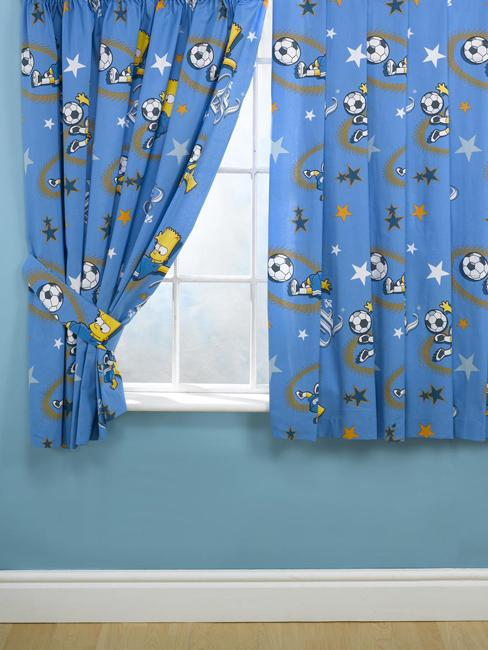 Simpsons Curtains Bart Simpson Star