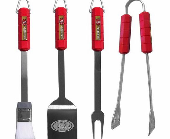 Siskiyou Sports 78105 4 Piece Bbq Set - San Francisco 49Ers