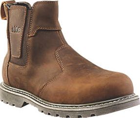 Site, 1228[^]2021D Mudguard Dealer Safety Boots Brown Size 7