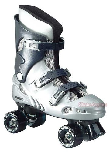 SkateAsylum Quad Inline Skates - Pheonix - Blue/Silver - Size 9