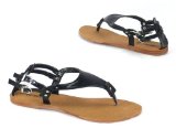 Garage Shoes - Pukka - Womens Flat Sandal - Black Size 4 UK