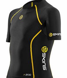 A200 Series Compression S/S Top Black