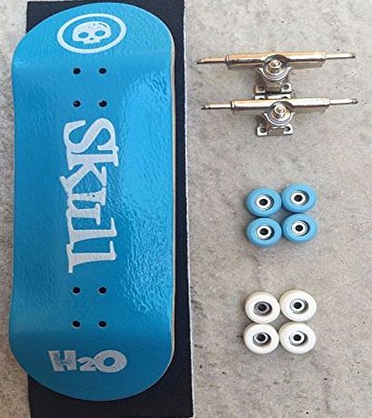 NEW: Skull Fingerboards 32mm H2O Complete Wooden Fingerboard (FREE WHEELS)