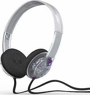 Uprock On Ear with Mic - Clear/Purple