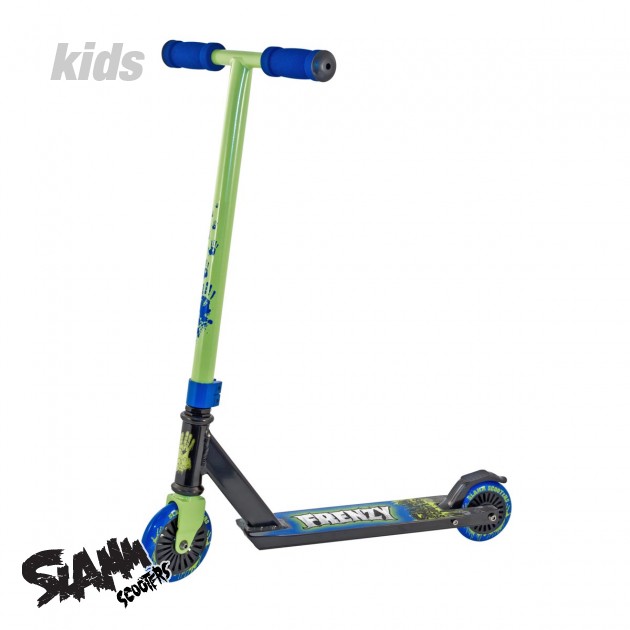 Slamm Frenzy Scooter - Green/Blue