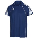 ADIDAS Mens T8 Clima Polo , S, WHITE/BLACK/SILVER