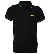 Slazenger Black `Niblick` Pique Polo