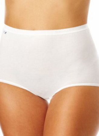 Sloggi  Maxi Brief High Rise Womens Briefs White 20