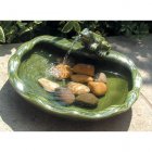 Smart Solar Ceramic Frog Solar Powered Fountain