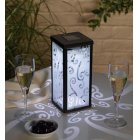 Smart Solar Scroll Glass Lantern (Twinpack)