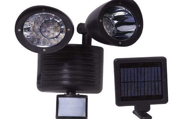 Solalite 22 Led Solar Powered Rechargeable Pir Motion Sensor Security Light