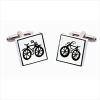 Bicycle Bone China Cufflinks by