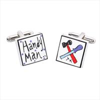 Sonia Spencer Handy Man Bone China Cufflinks by