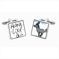 Hung Like A Donkey Bone China Cufflinks by