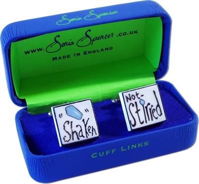 Sonia Spencer Shaken Not Stirred Cufflinks