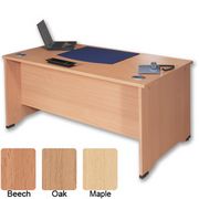 S5 1600 Panel-end Desk Rectangular W1600xD800xH730mm Oak