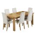 Extending Dining Table & 6 Alton Damask