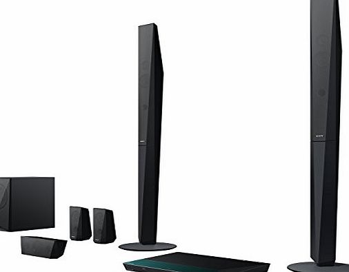 Sony BDVE4100 3D WiFi Blu-ray 1000w 5.1 Home Cinema System with tall rear speakers