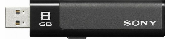 Microvault Ultra Black flash drive - 8 GB