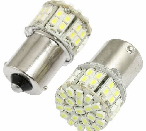 2 Pcs BA15S 1156 1141 Car Tail Brake Turn Light LED Bulbs 50-1210 SMD 12V White