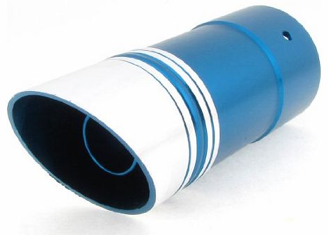 5.6cm Dia 15cm Length Exhaust Pipe Silencer Muffler Blue for Car