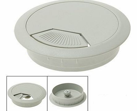 Sourcingmap Plastic Computer Desk Grommet Cable Hole Cover Gray