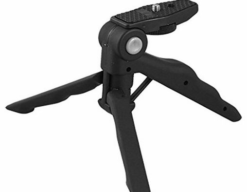 Portable Black Rubber Pad Plastic Folding Mini Digital Camera Tripod