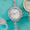 Silver Diamond Watch