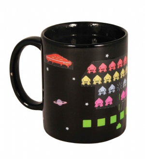 Invaders Style Retro Heat Change Mug