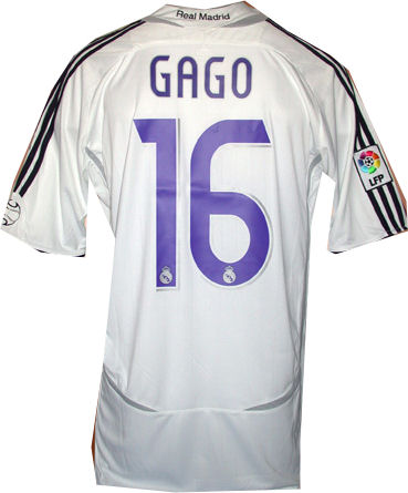 Adidas 06-07 Real Madrid home (Gago 16)