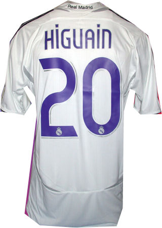 Adidas 06-07 Real Madrid home (Higuain 20)