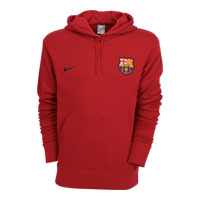 Nike 09-10 Barcelona Hooded Top (red)