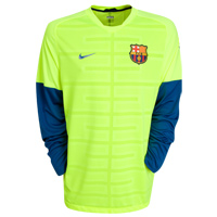 Nike 09-10 Barcelona L/S Training Top (Volt/Storm)