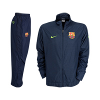 Nike 09-10 Barcelona Warmup Tracksuit (Navy) - Kids